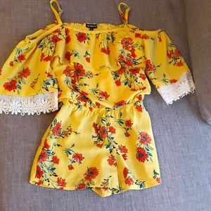 Dressy shorts romper